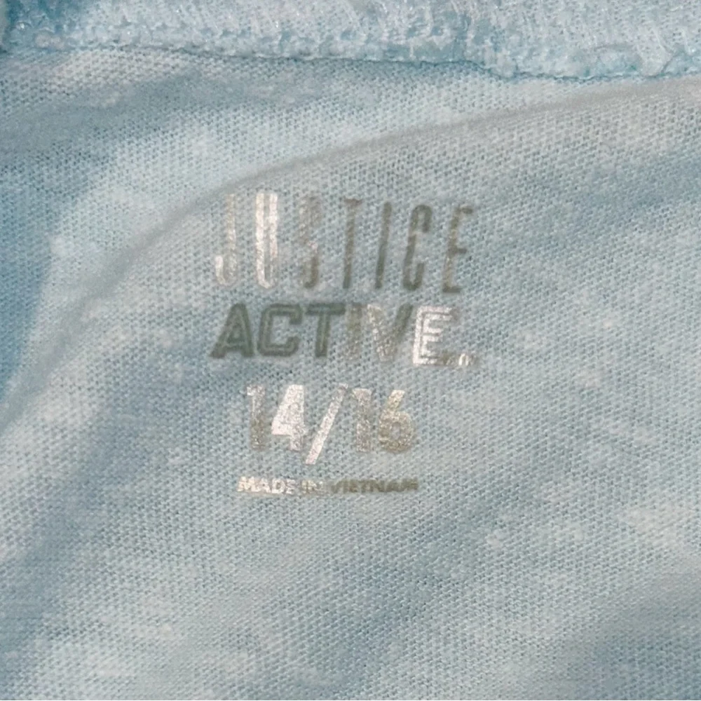 JUSTICE Girl's Blue Full Zip Long Sleeve Hoodie Size 14/16